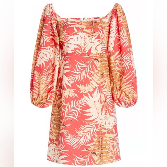 CARA CARA Montauk Printed Cotton-Poplin Mini Dress - Picture 2 of 5